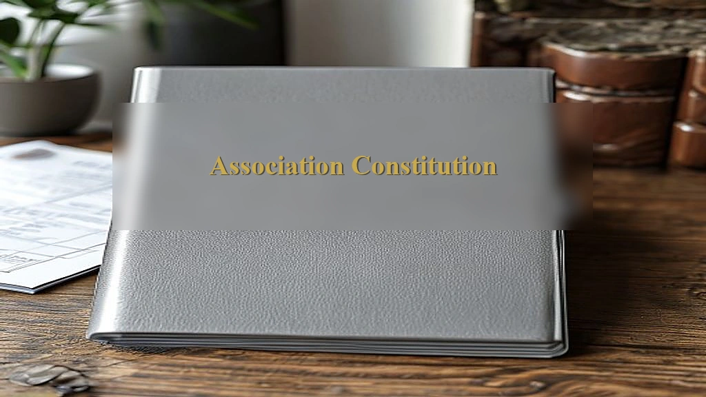 Photograph representing Association Constitution
