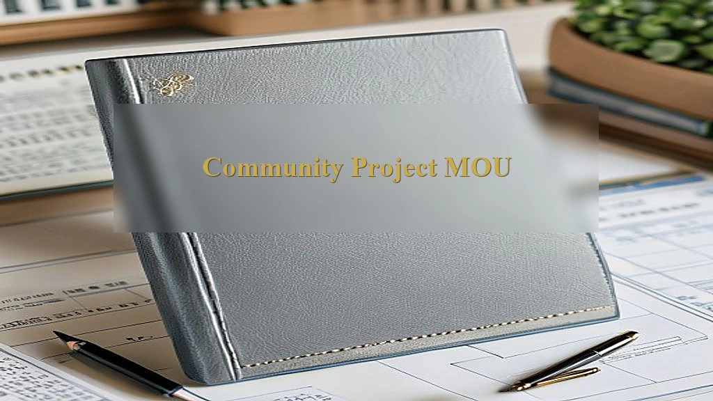 Photograph representing Community Project MOU