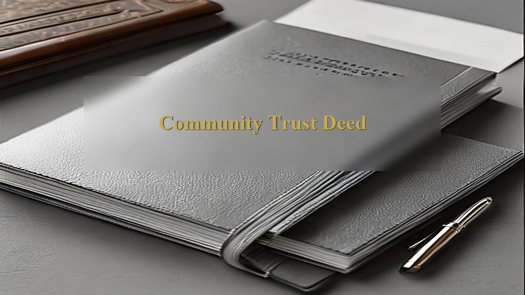 Photograph representing Community Trust Deed