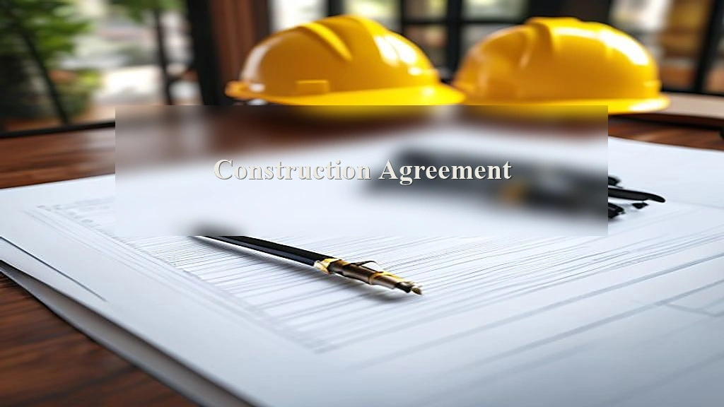 Photograph representing Construction Agreement