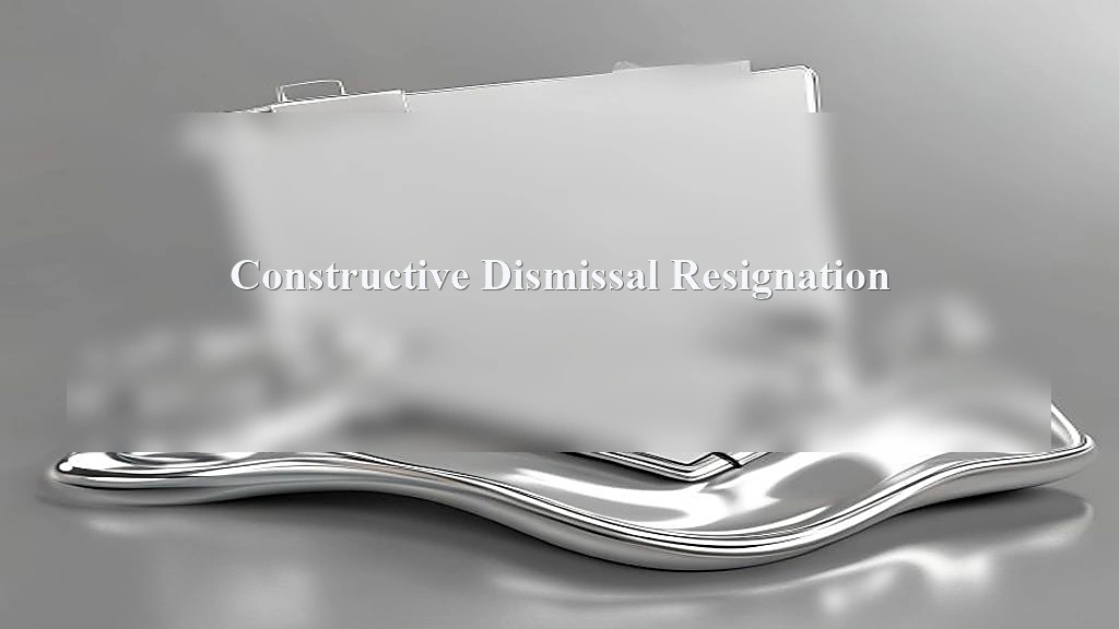 Photograph representing Constructive Dismissal Resignation