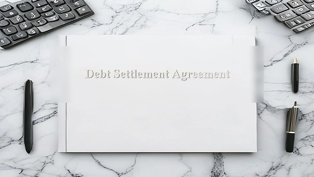 Photograph representing Debt Settlement Agreement