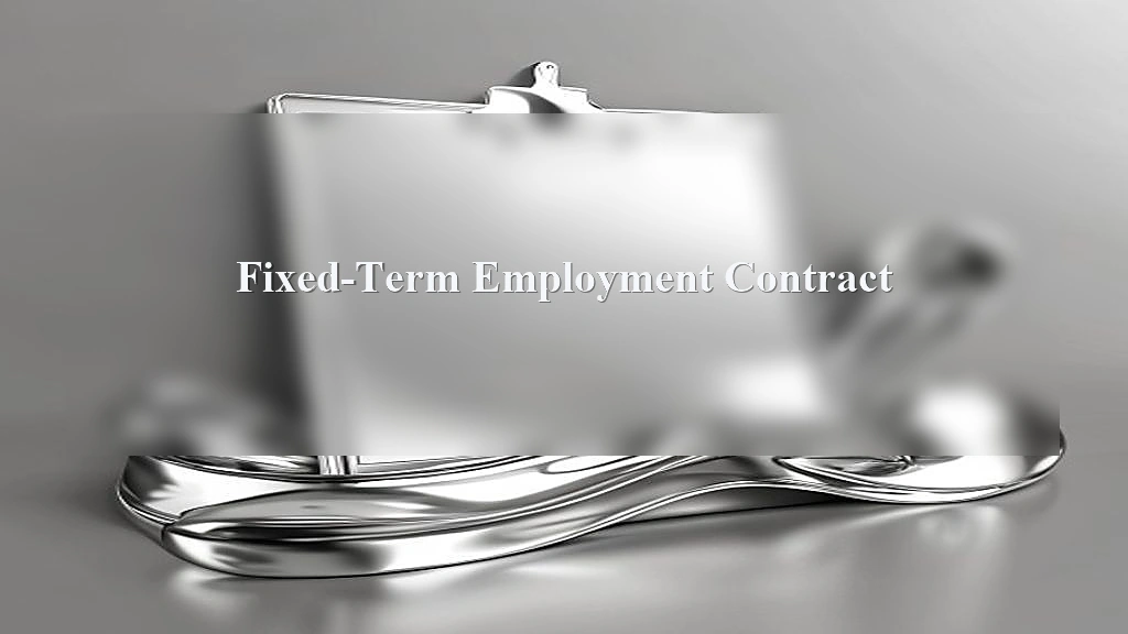 Photograph representing Fixed-Term Employment Contract