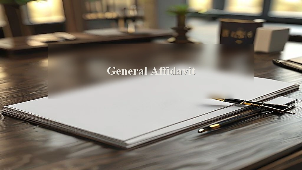 Photograph representing General Affidavit