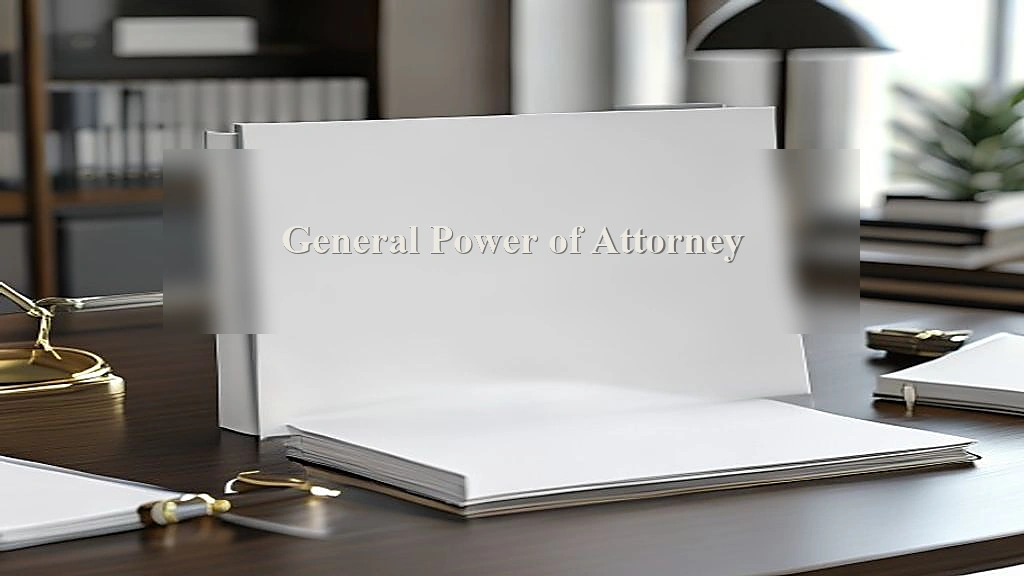 Photograph representing General Power of Attorney
