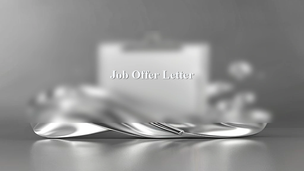 Photograph representing Job Offer Letter