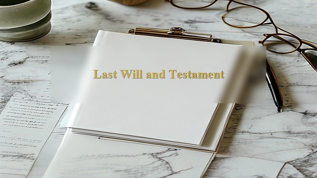 Photograph representing Last Will and Testament