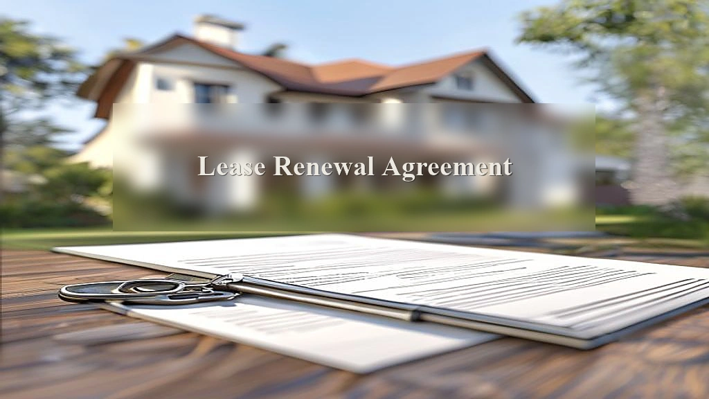 Photograph representing Lease Renewal Agreement