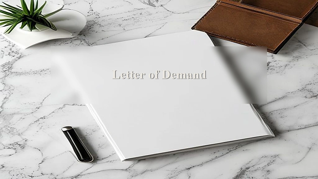 Photograph representing Letter of Demand