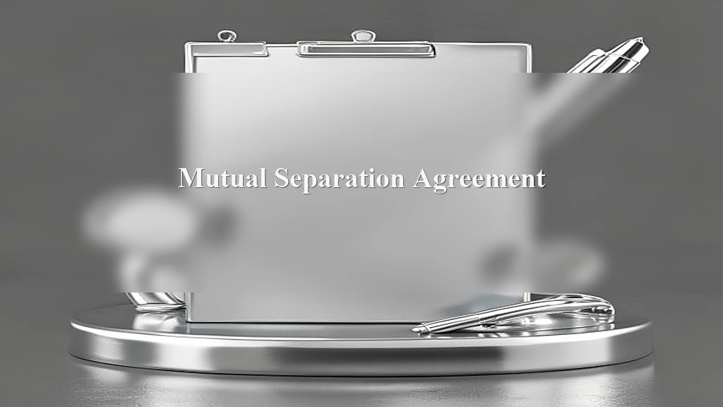 Photograph representing Mutual Separation Agreement