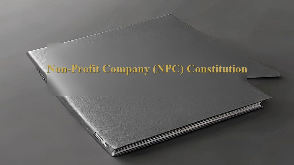 Photograph representing Non-Profit Company (NPC) Constitution