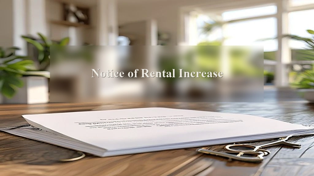 Photograph representing Notice of Rental Increase