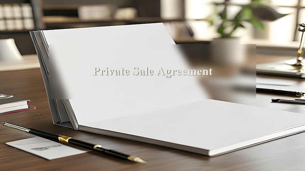 Photograph representing Private Sale Agreement