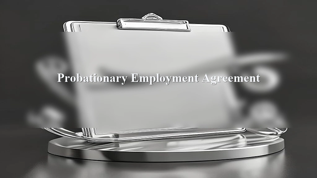 Photograph representing Probationary Employment Agreement