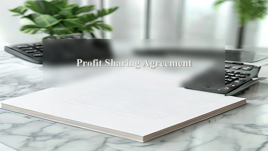 Photograph representing Profit Sharing Agreement