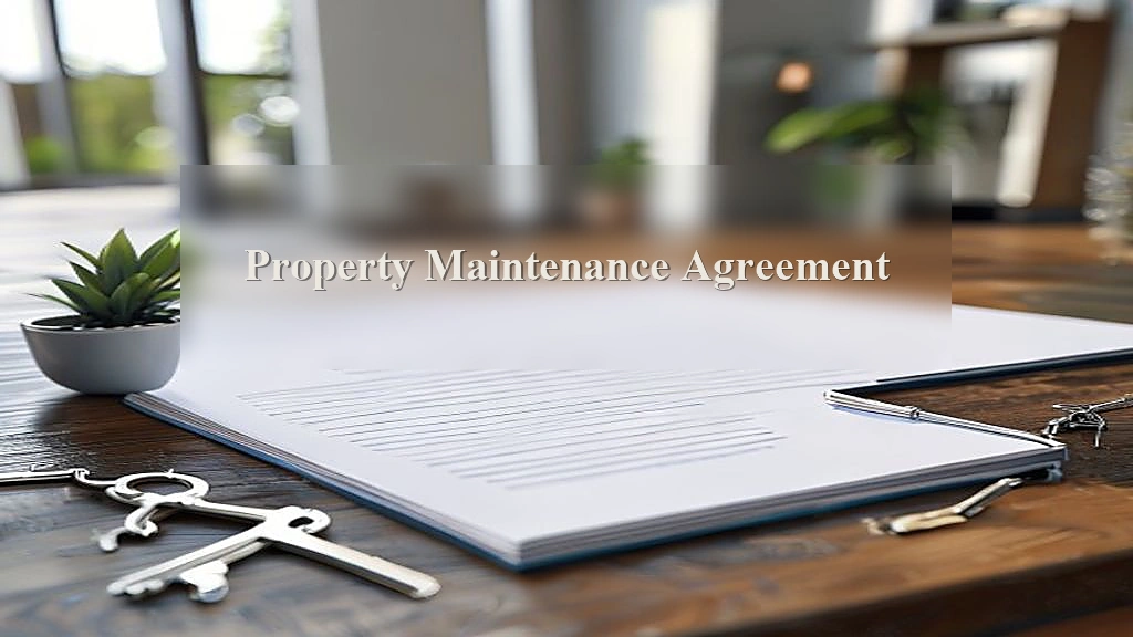 Photograph representing Property Maintenance Agreement