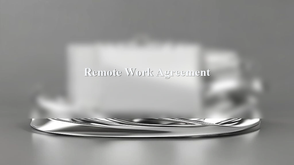 Photograph representing Remote Work Agreement