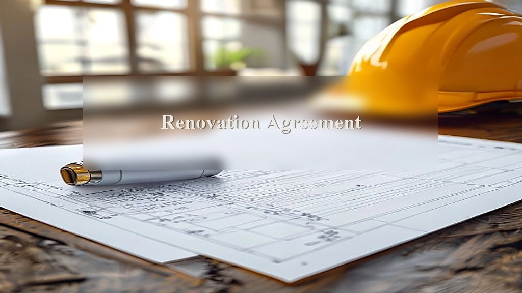 Photograph representing Renovation Agreement