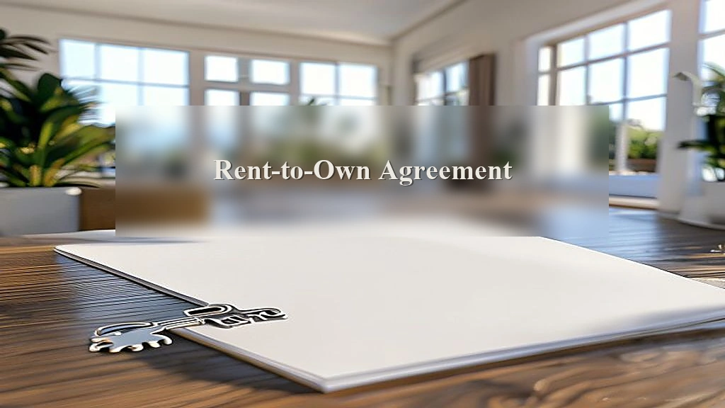 Photograph representing Rent-to-Own Agreement