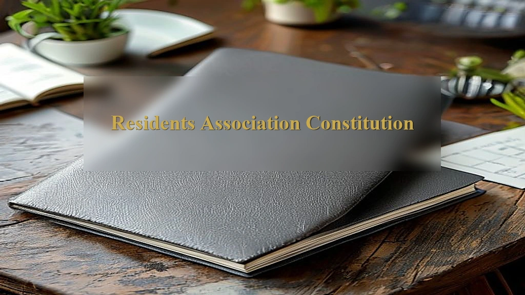Photograph representing Residents Association Constitution