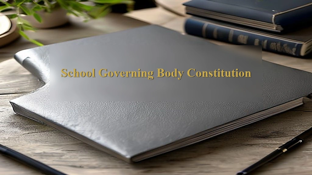 Photograph representing School Governing Body Constitution