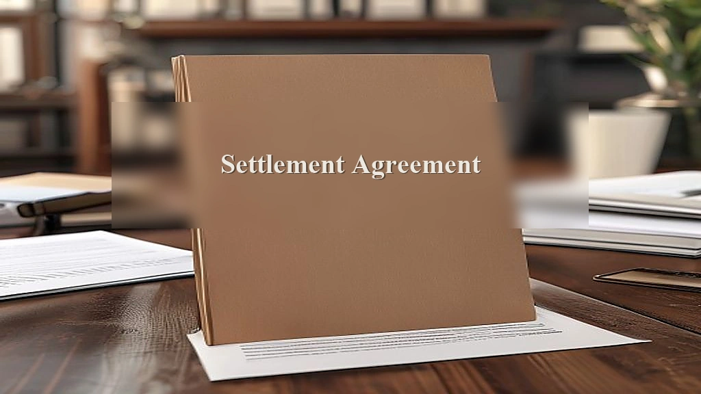Photograph representing Settlement Agreement