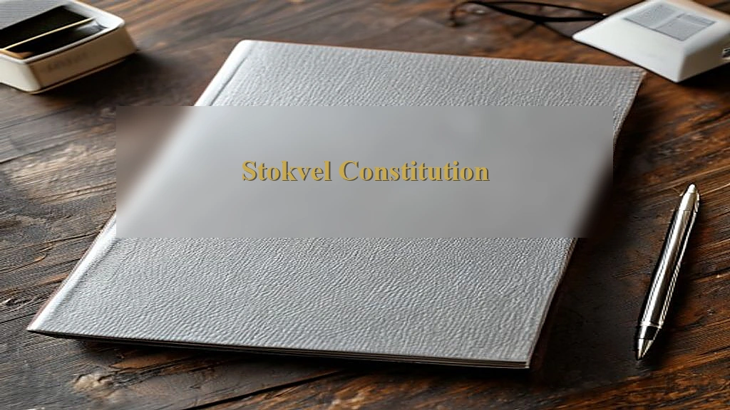 Photograph representing Stokvel Constitution