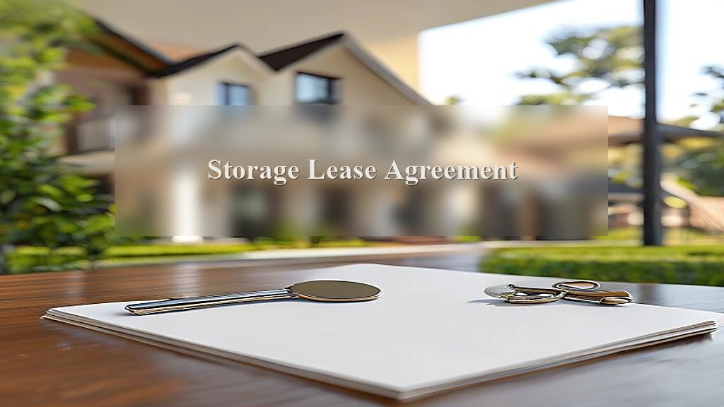 Photograph representing Storage Lease Agreement