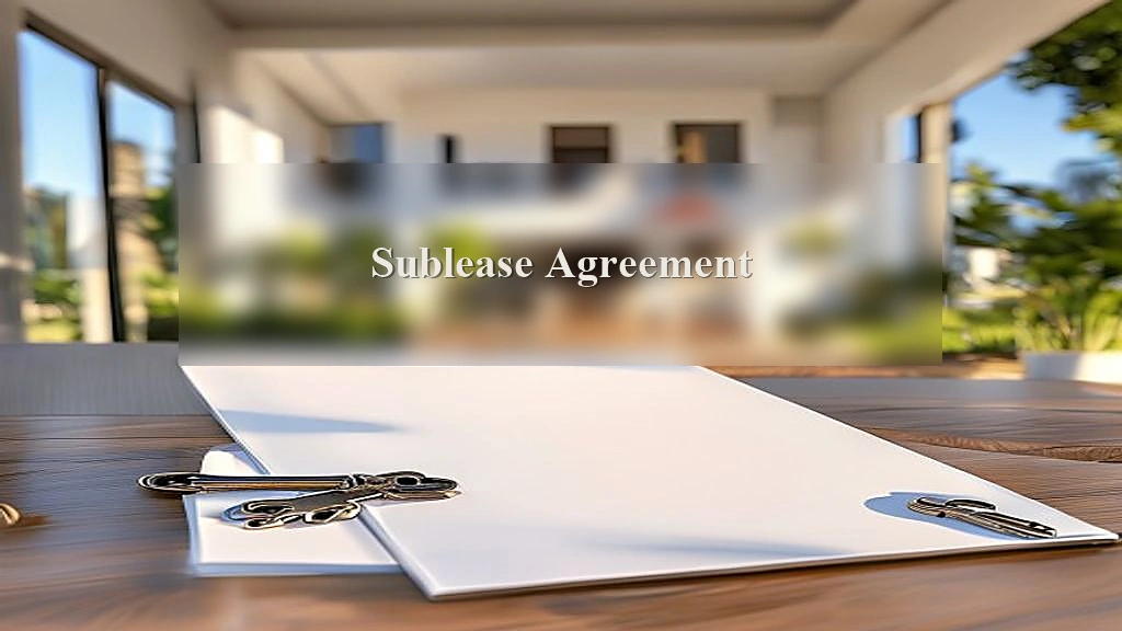 Photograph representing Sublease Agreement